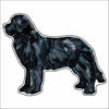 CMS-803-C10 Newfoundland Black Sticker |  Removable | Case of 10