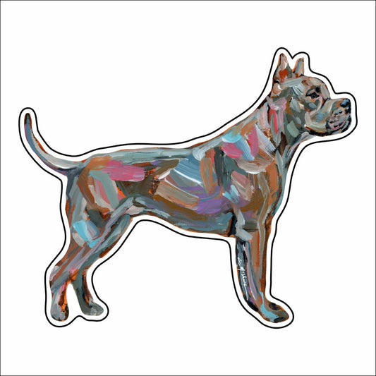 CMS-926-C10 Pitbull Abstract Button | 0.125Acrylic Button | Case of 10