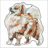 CMS-807-C10 Pomeranian Apricot Sticker |  Removable | Case of 10