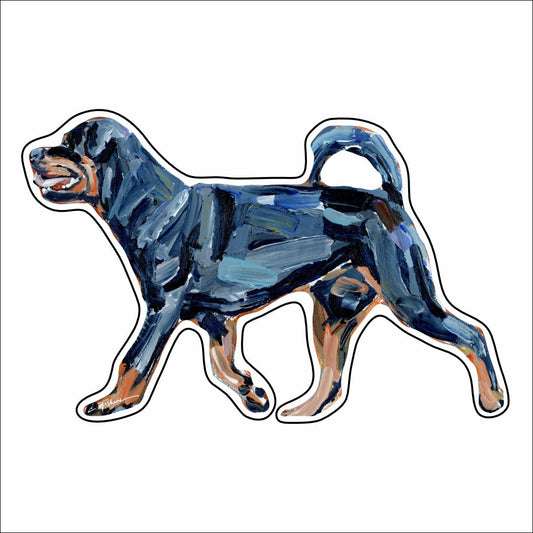 CMS-935-C10 Rottweiler Button | 0.125Acrylic Button | Case of 10