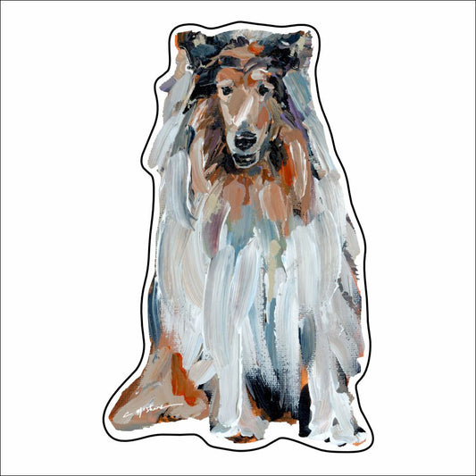 CMS-936-C10 Rough Collie Button | 0.125Acrylic Button | Case of 10