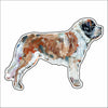 CMS-817-C10 Saint Bernard Sticker |  Removable | Case of 10