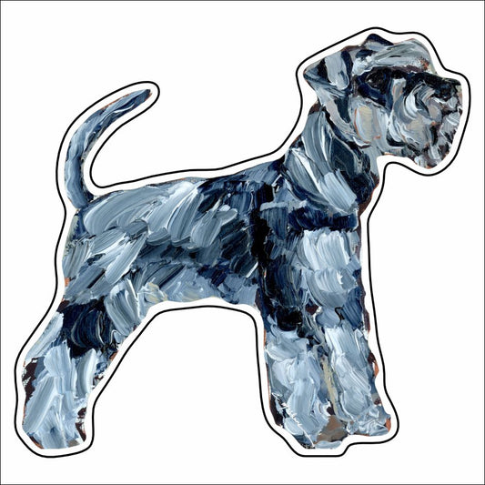 CMS-939-C10 Schnauzer Button | 0.125Acrylic Button | Case of 10