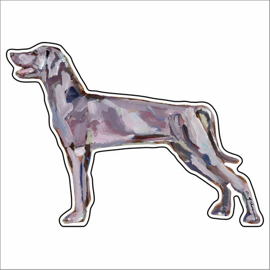 CMS-949-C10 Weimaraner Button | 0.125Acrylic Button | Case of 10