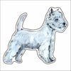 CMS-830-C10 Westie Sticker |  Removable | Case of 10