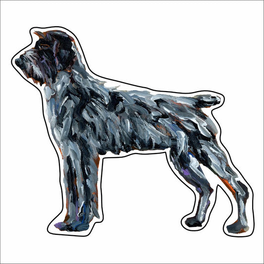 CMS-952-C10 Wirehaired Pointing Griffon Button | 0.125Acrylic Button | Case of 10