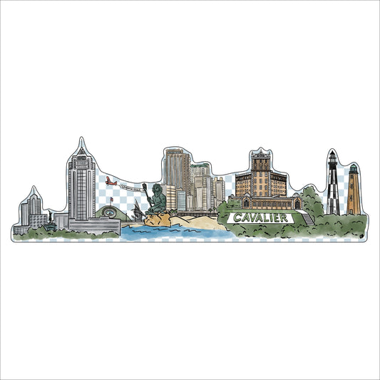 CRA-001 VB Skyline | 0.75in. Acrylic Cutout | Case (any 10+)
