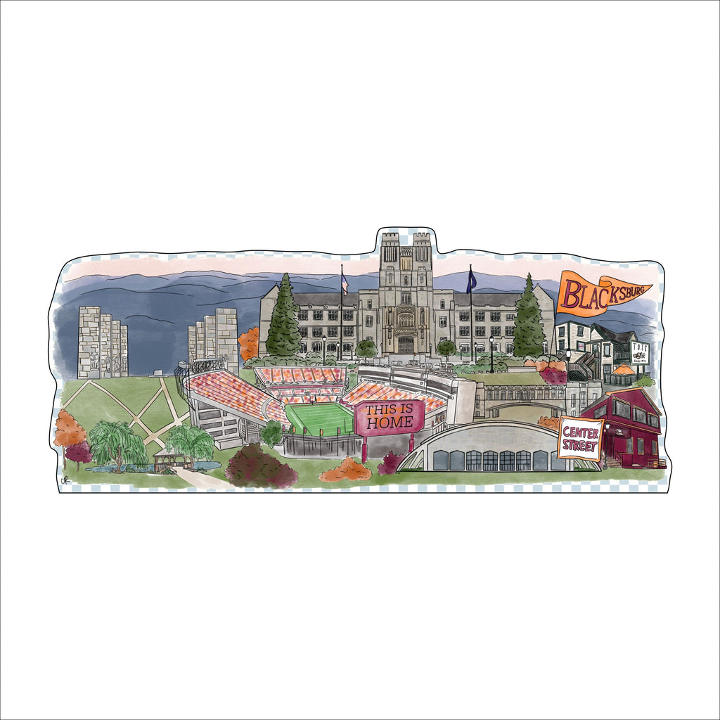 Blacksburg | 0.75in. Acrylic Cutout | Case (any 10+)