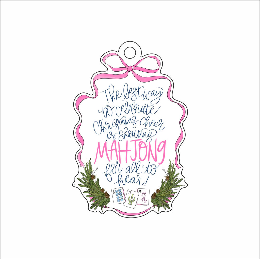 CRA-004 Shout Mahjong Ornament | 0.25Acrylic Ornament