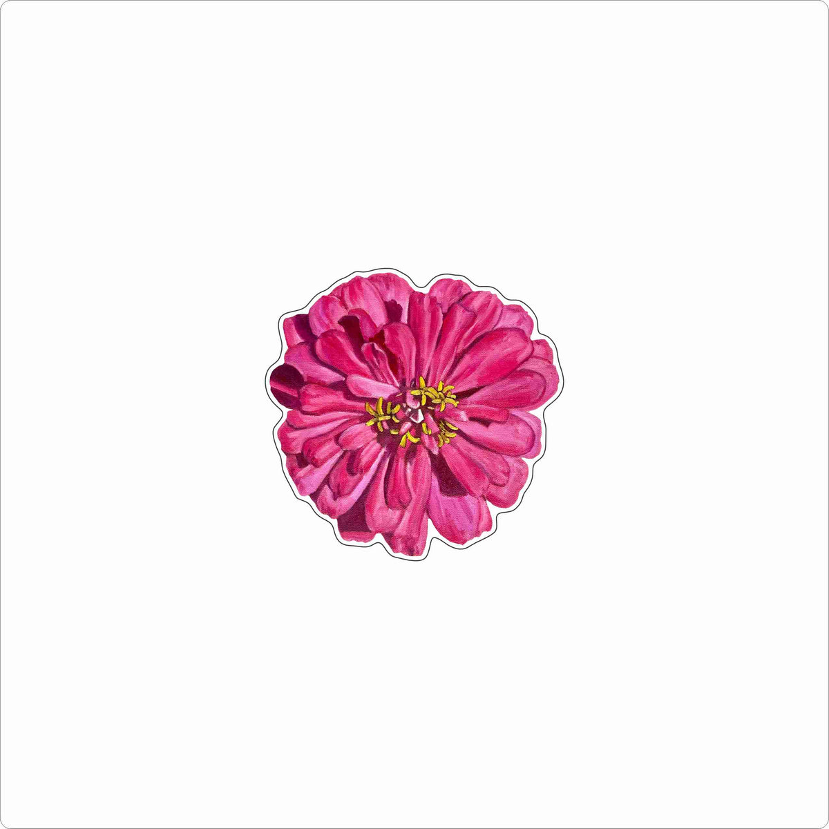 CSR-006 Pink Flower Magnet | 0.125Acrylic Magnet
