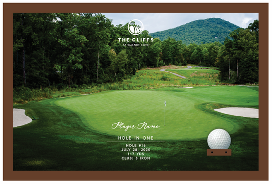 Cliffs at Walnut Cove | Hole in One Shadowbox | Hole 16