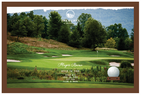 Cliffs at Walnut Cove | Hole in One Shadowbox | Hole 14