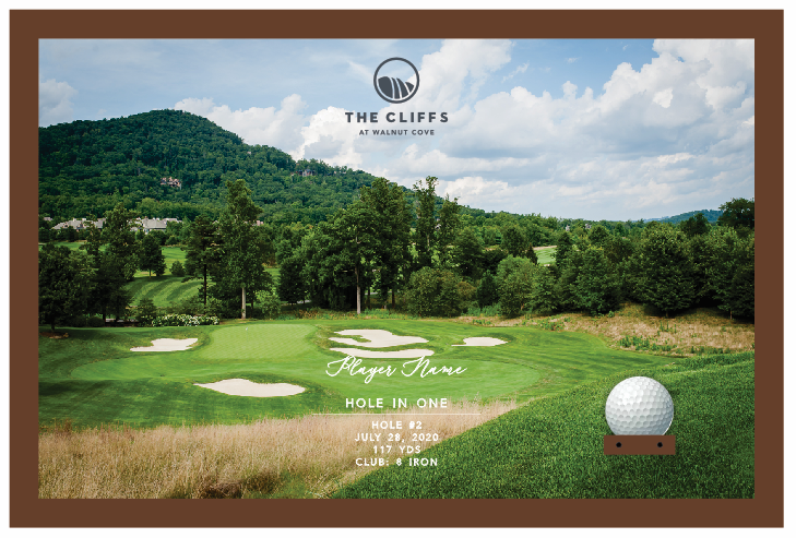 Cliffs at Walnut Cove | Hole in One Shadowbox | Hole 2