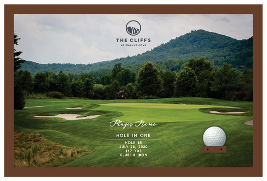 Cliffs at Walnut Cove | Hole in One Shadowbox | Hole 5