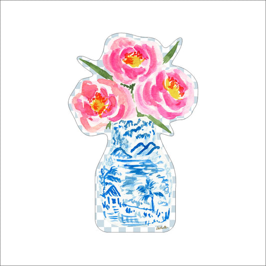 Pink Peonies | 0.50in. Acrylic Cutout | Case (any 10+)