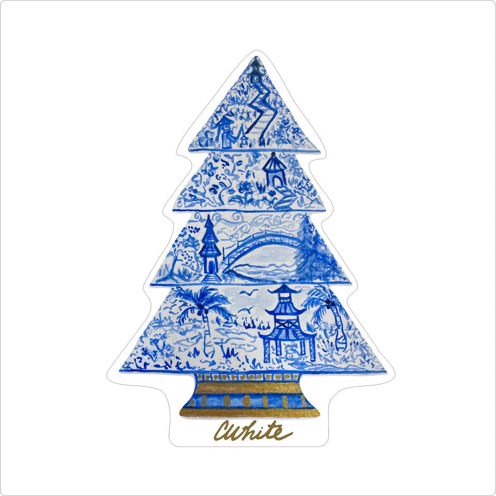 CWM-013 Chinoiserie Christmas Tree | 0.75Acrylic Contour |