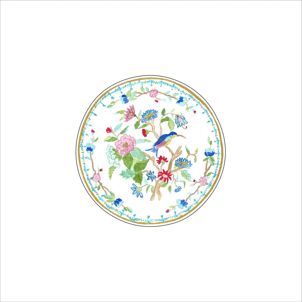 CWM-020 Pembroke Coaster | 0.50Acrylic Coaster with Clear Bumpers | Set of 4