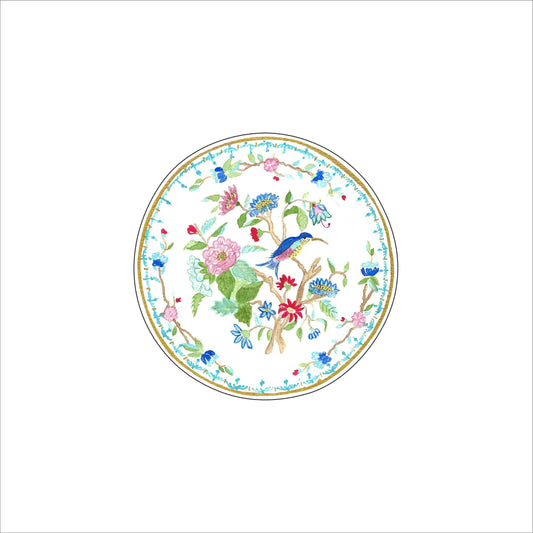 CWM-020 Pembroke Coaster | 0.50Acrylic Coaster with Clear Bumpers | Set of 4