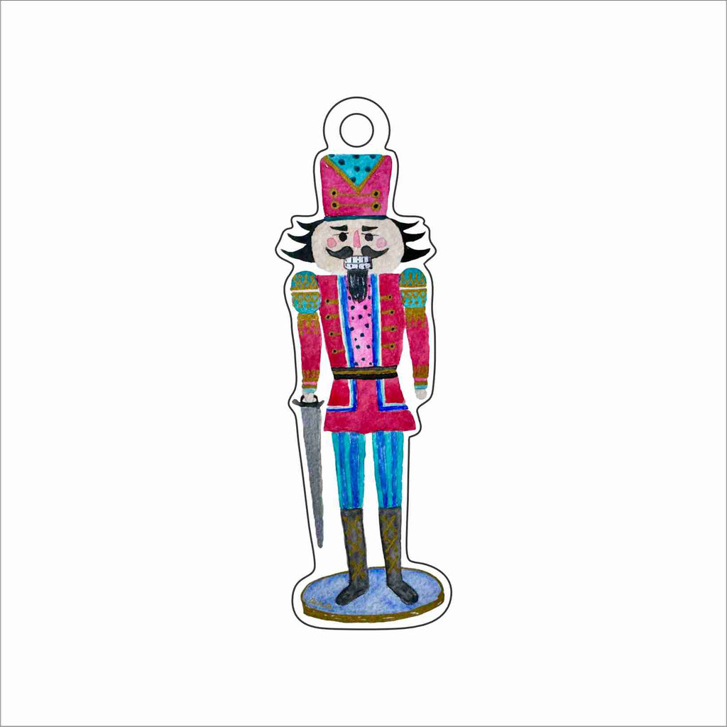 CWM-025 Red Nutcracker Ornament | 0.25Acrylic Ornament