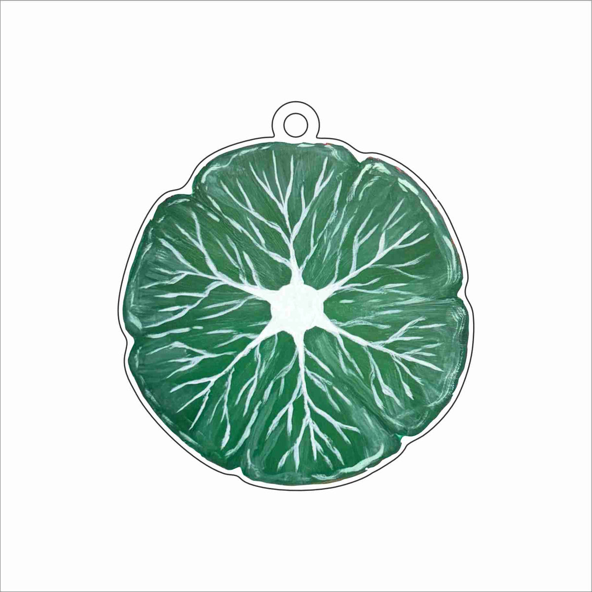 CWM-031 Cabbage Leaf Plate Ornament | 0.25Acrylic Ornament