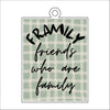 CYTA-114 Framliy Ornament  | 0.25Acrylic Ornament | Case of 25