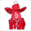 CYTA-132 Red Cowgirl Ornament | 0.25Acrylic Ornament |