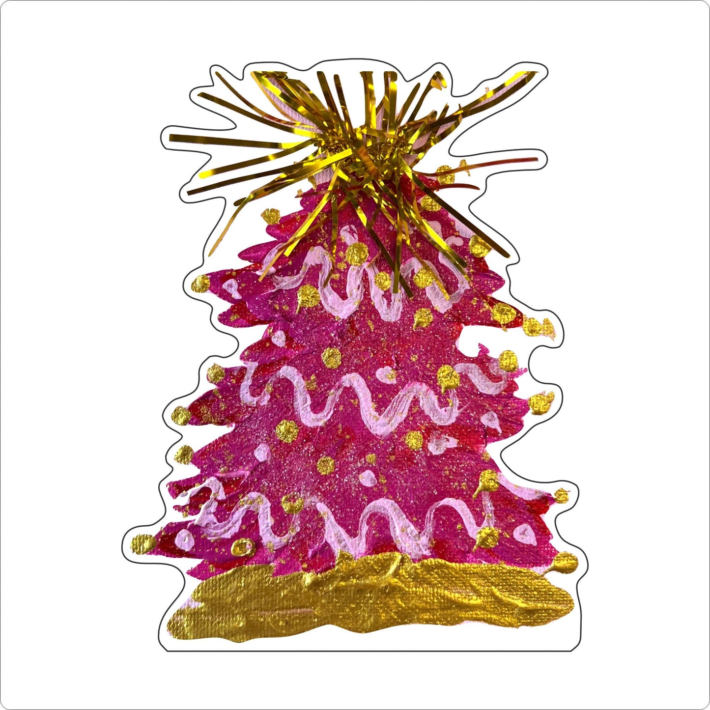CYTA-136 Pink Party Christmas | 0.75Acrylic Contour | Case of 25