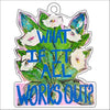 CYTA-141 What If Floral Ornament | 0.25Acrylic Ornament | Case of 25