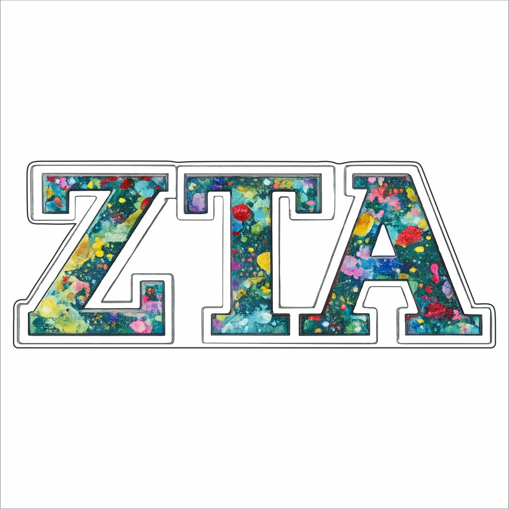 CYTA-144 Zeta Tau Alpha | 0.50Acrylic Mini Contour