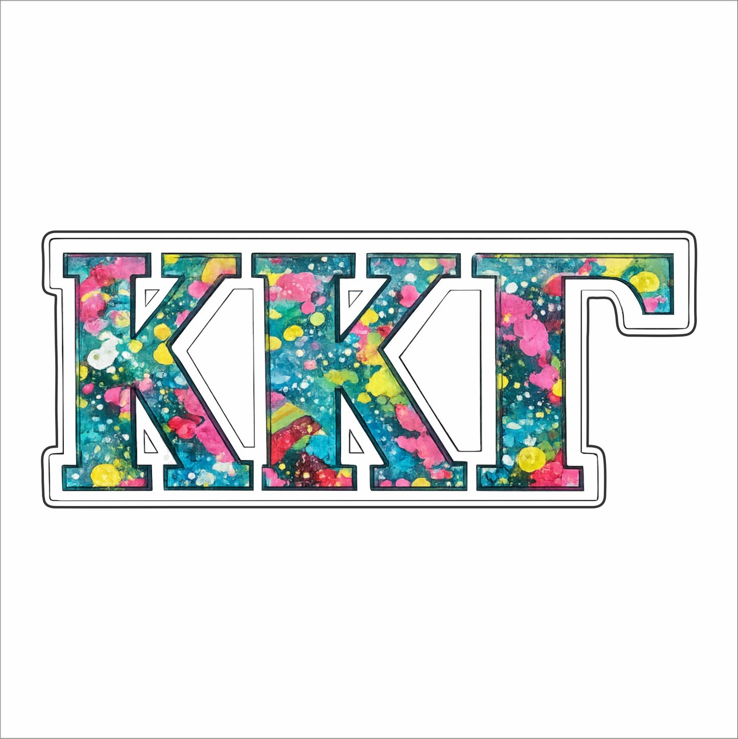 CYTA-155 Kappa Kappa Gamma Mini | 0.50Acrylic Mini Contour