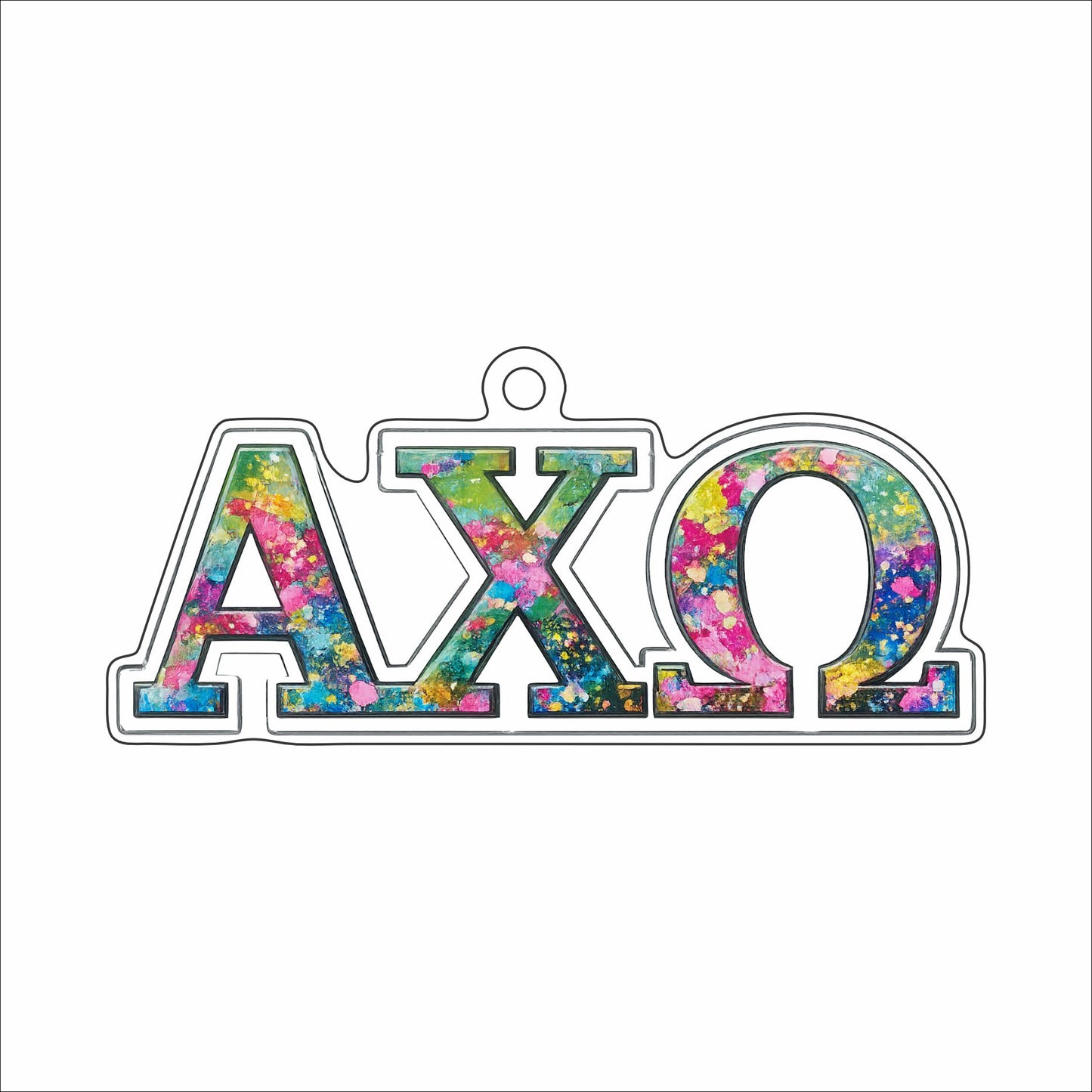 CYTA-156 A Chi O Ornament | 0.25Acrylic Ornament | Case of 25