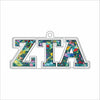 CYTA-157 Zeta Tau Alpha Ornament | 0.25Acrylic Ornament | Case of 25