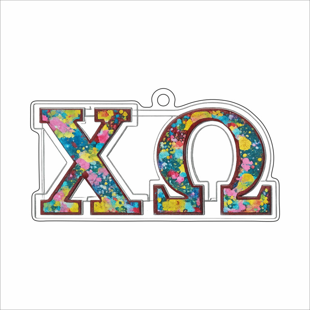 CYTA-158 Chi Omega Ornament | 0.25Acrylic Ornament | Case of 25