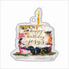 CYTA-173 Birthday Cake Ornament | 0.25Acrylic Ornament | Case of 25