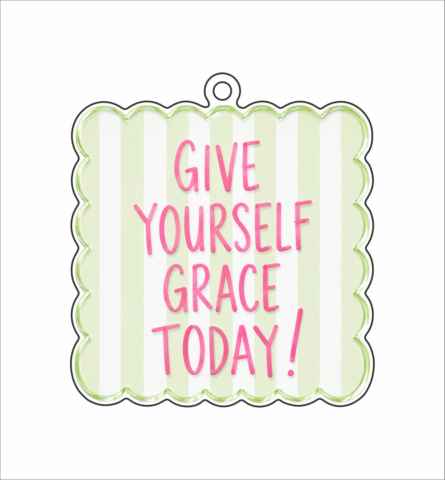 CYTA-164 Give Yourself Grace Ornament | 0.25Acrylic Ornament | Case of 25