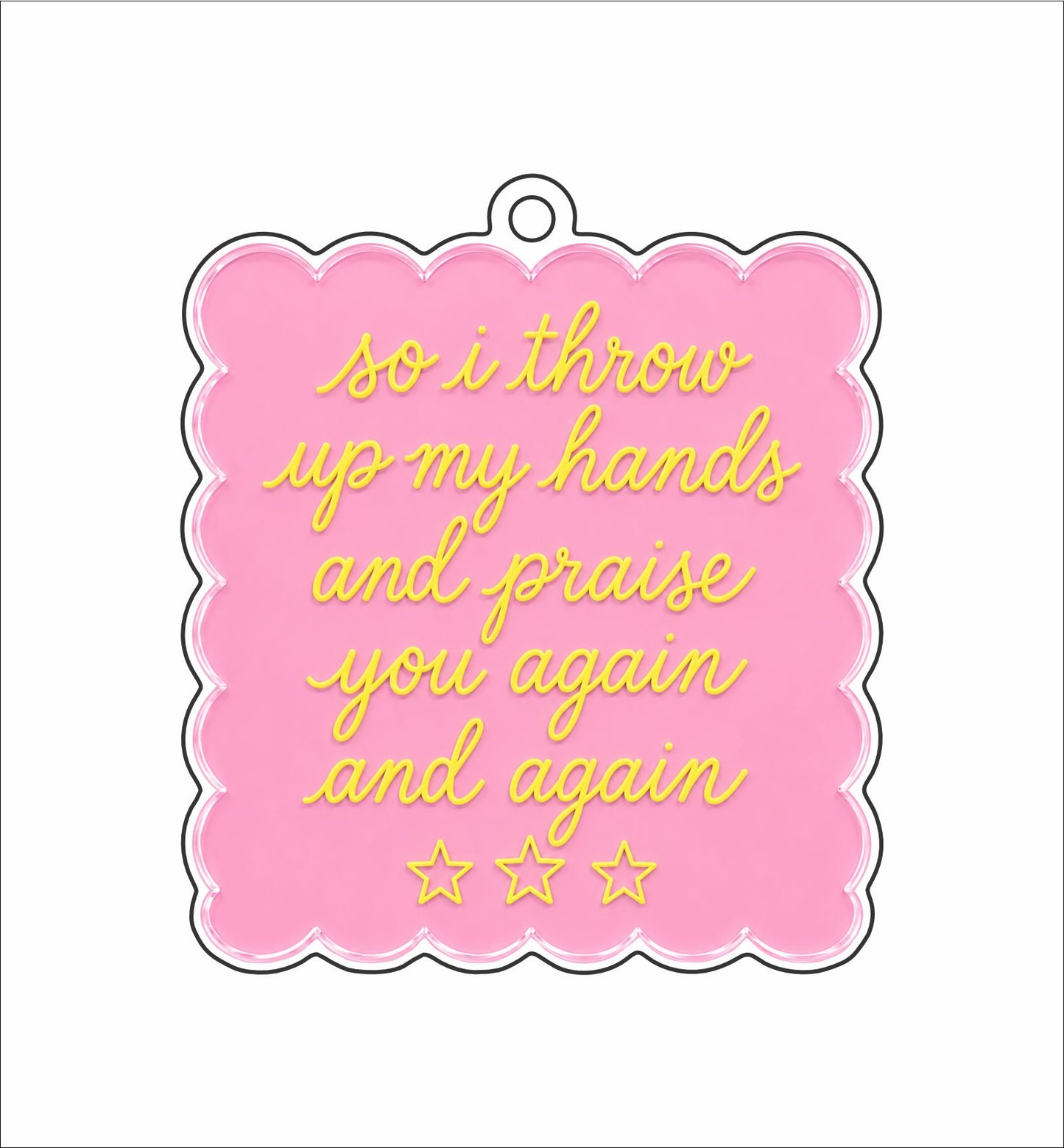 CYTA-165 Praise You Ornament | 0.25Acrylic Ornament | Case of 25
