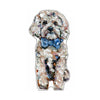 Cavapoo Blonde Blue Bow | 0.75in. Acrylic Shelfie | Case of 25