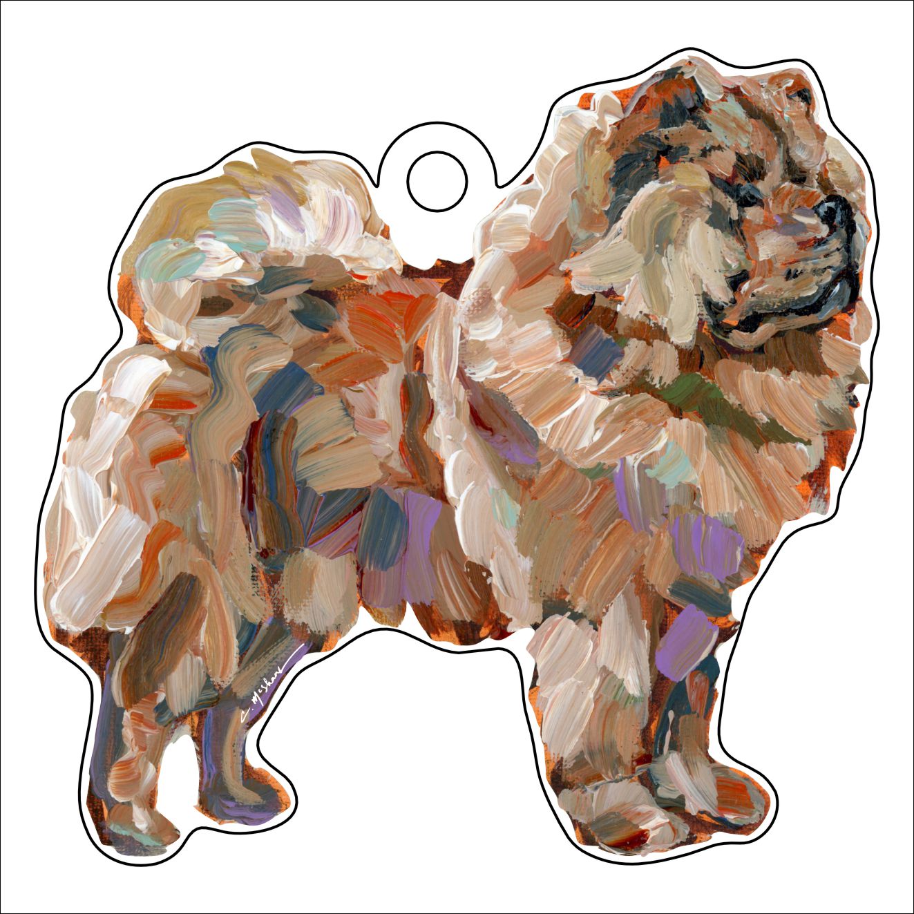 Chow Chow | 0.25in. Acrylic Ornament | Case of 25