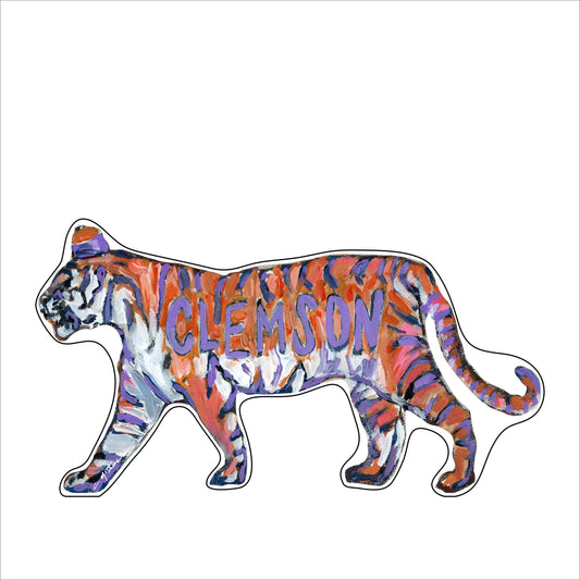Clemson Tiger Sideprofile | 0.75in. Acrylic Shelfie | Case of 25
