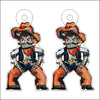 CMS-685-C10 Cowboys Earring  | 0.125Acrylic Earrings | Set of 10