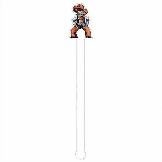 CMS-628-C4 Cowboys Drink Stirrer | 0.125Acrylic Stirrer | Set of 4