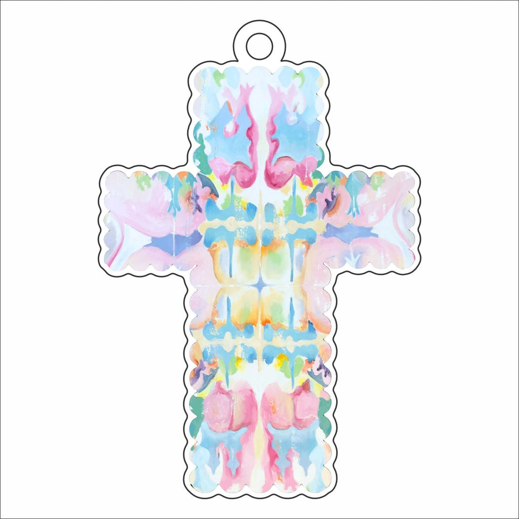 MKD-025 Cross 2 | 0.25in. Acrylic Ornament | Case of 25