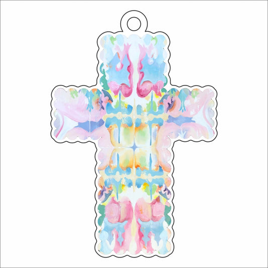 MKD-025 Cross 2 | 0.25in. Acrylic Ornament | Case Bundle of 25