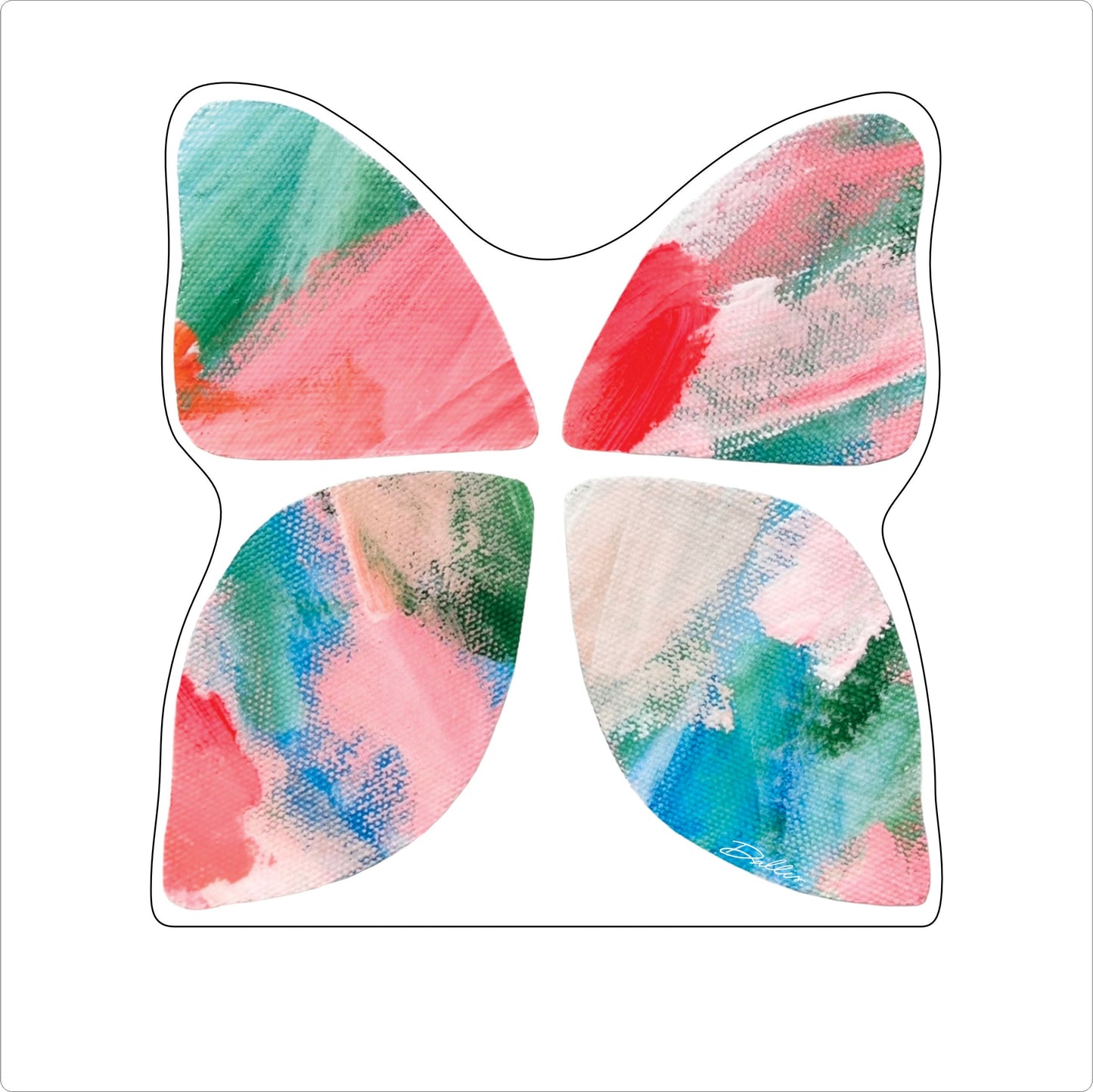 DFA-002 Abstract Butterfly Ornament | 0.25Acrylic Ornament |