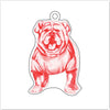 DFA-008 Bulldog Ornament | 0.25Acrylic Ornament |