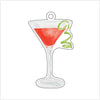 DFA-012 Cosmopolitan Ornament | 0.25Acrylic Ornament |