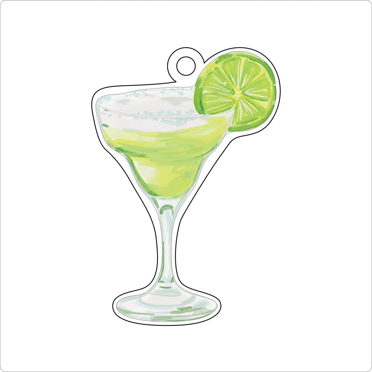 DFA-022 Margarita Ornament | 0.25Acrylic Ornament |