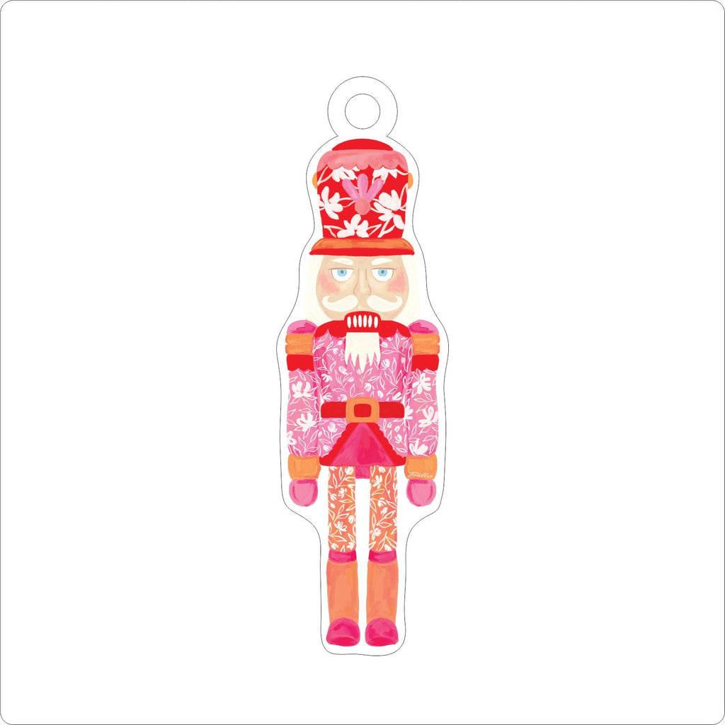 DFA-028 Pink and Red Nutcracker Ornament | 0.25Acrylic Ornament |