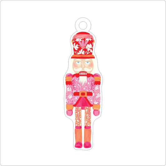 DFA-028 Pink and Red Nutcracker Ornament | 0.25Acrylic Ornament |