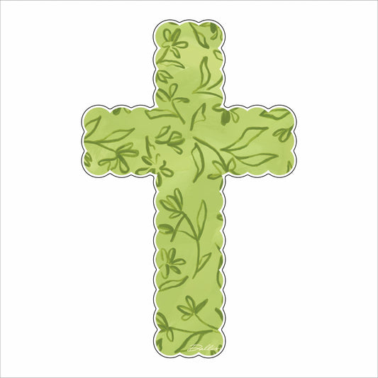 DFA-036 Green Cross | 0.75Acrylic Contour |